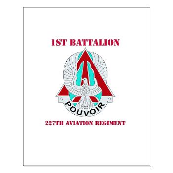 1B227AR - M01 - 02 - DUI - 1st Bn - 227th Aviation Regt with Text - Small Poster