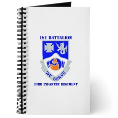1B23IR - M01 - 02 - DUI - 1st Bn - 23rd Infantry Regt with Text Journal