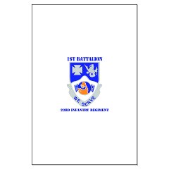 1B23IR - M01 - 02 - DUI - 1st Bn - 23rd Infantry Regt with Text Large Poster - Click Image to Close
