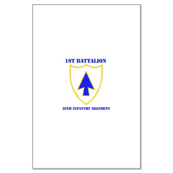 1B26IR - M01 - 02 - DUI - 1st Bn - 26th Infantry Regt with Text - Large Poster