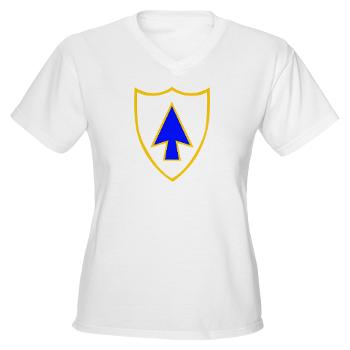 1B26IR - A01 - 04 - DUI - 1st Bn - 26th Infantry Regt - Women's V-Neck T-Shirt
