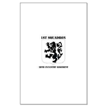 1B28IR - M01 - 02 - DUI - 1st Bn - 28th Infantry Regiment with Text Large Poster - Click Image to Close