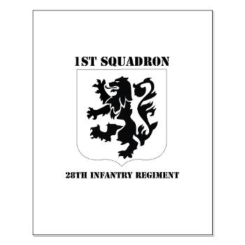 1B28IR - M01 - 02 - DUI - 1st Bn - 28th Infantry Regiment with Text Small Poster
