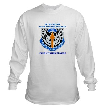 1B291AR - A01 - 03 - DUI - 1st Battalion - 291st Aviation Regiment with Text Long Sleeve T-Shirt