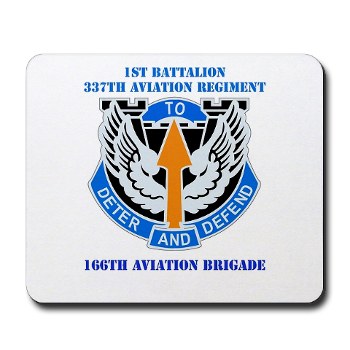1B291AR - M01 - 03 - DUI - 1st Battalion - 291st Aviation Regiment with Text Mousepad