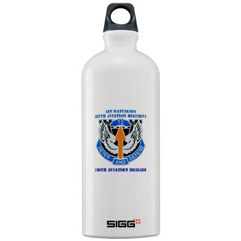 1B291AR - M01 - 03 - DUI - 1st Battalion - 291st Aviation Regiment with Text Sigg Water Bottle 1.0L