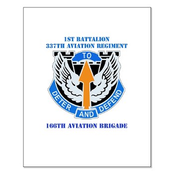 1B291AR - M01 - 02 - DUI - 1st Battalion - 291st Aviation Regiment with Text Small Poster