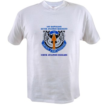 1B291AR - A01 - 04 - DUI - 1st Battalion - 291st Aviation Regiment with Text Value T-Shirt