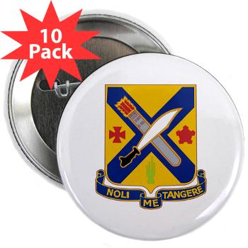 1B2I - M01 - 01 - DUI - 1st Battalion, 2nd Infantry - 2.25" Button (10 pack)