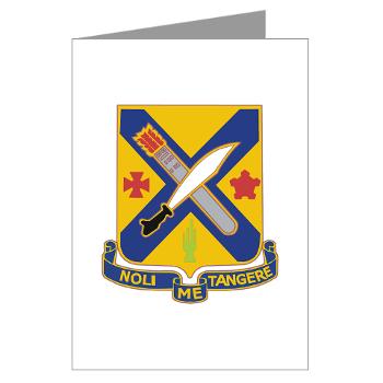 1B2I - M01 - 02 - DUI - 1st Battalion, 2nd Infantry - Greeting Cards (Pk of 10) - Click Image to Close