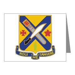 1B2I - M01 - 02 - DUI - 1st Battalion, 2nd Infantry - Note Cards (Pk of 20) - Click Image to Close