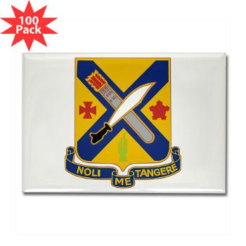 1B2I - M01 - 01 - DUI - 1st Battalion, 2nd Infantry - Rectangle Magnet (100 pack)