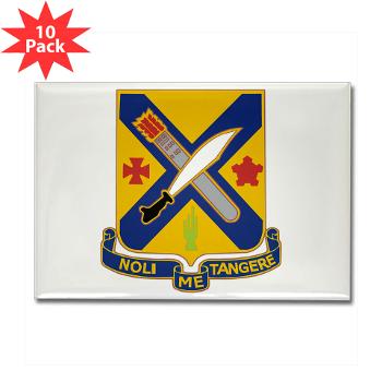 1B2I - M01 - 01 - DUI - 1st Battalion, 2nd Infantry - Rectangle Magnet (10 pack) - Click Image to Close