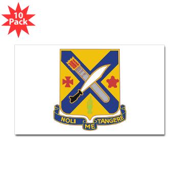 1B2I - M01 - 01 - DUI - 1st Battalion, 2nd Infantry - Sticker (Rectangle 10 pk)