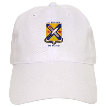1B2I - A01 - 01 - DUI - 1st Battalion, 2nd Infantry with Text - Cap