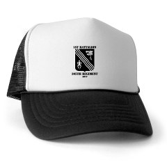 1B305FAR - A01 - 02 - 1st Battalion, 305th Field Artillery Regiment with Text - Trucker Hat - Click Image to Close