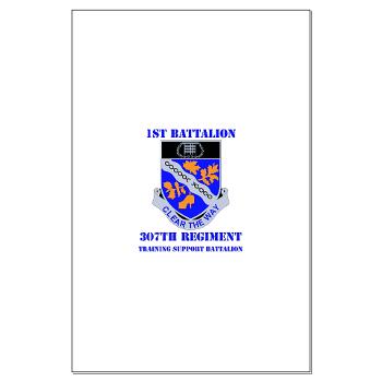 1B307R - M01 - 02 - DUI - 1st Battalion 307th Regiment with text - Large Poster - Click Image to Close