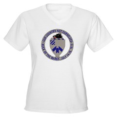 1B30IR - A01 - 04 - DUI - 1st Bn - 30th Infantry Regiment - Women's V-Neck T-Shirt