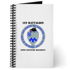 1B30IR - M01 - 02 - DUI - 1st Bn - 30th Infantry Regiment with Text Journal