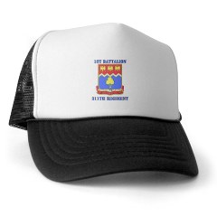 1B311R - A01 - 02 - DUI - 1st Bn - 311th Regt with Text Trucker Hat