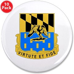 1B313R - M01 - 01 - DUI - 1st Bn - 313th Regt 3.5" Button (10 pack) - Click Image to Close