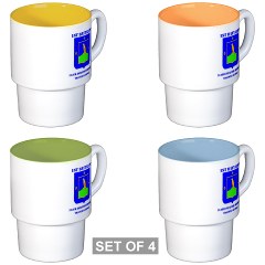 1B314ITS - M01 - 03 - DUI - 1st Battalion - 314th Infantry (TS) with Text Stackable Mug Set (4 mugs)