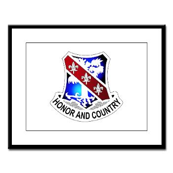 1B327IR - M01 - 02 - DUI - 1st Bn - 327th Infantry Regt - Large Framed Print