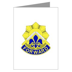 1B32IR - M01 - 02 - DUI - 1st Bn - 32nd Infantry Regt Greeting Cards (Pk of 10) - Click Image to Close