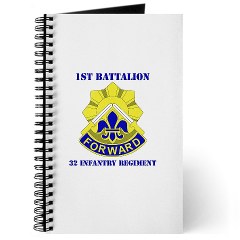 1B32IR - M01 - 02 - DUI - 1st Bn - 32nd Infantry Regt with Text Journal