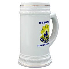 1B32IR - M01 - 03 - DUI - 1st Bn - 32nd Infantry Regt with Text Stein - Click Image to Close