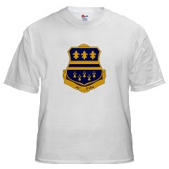1B335I - A01 - 04 - DUI - 1st Battalion - 335th Infantry White T-Shirt