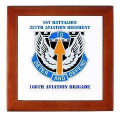 1B337AR - M01 - 03 - DUI - 1st Bn - 337th Aviation Regiment with Text Keepsake Box - Click Image to Close
