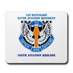 1B337AR - M01 - 03 - DUI - 1st Bn - 337th Aviation Regiment with Text Mousepad - Click Image to Close