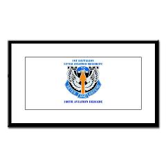 1B337AR - M01 - 02 - DUI - 1st Bn - 337th Aviation Regiment with Text Small Framed Print - Click Image to Close