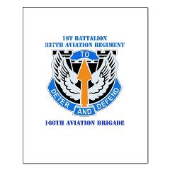 1B337AR - M01 - 02 - DUI - 1st Bn - 337th Aviation Regiment with Text Small Poster - Click Image to Close