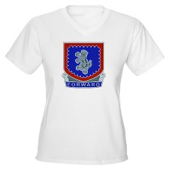 1B340IRTS - A01 - 04 - DUI - 1st Bn - 340th Regt(CS/CSS) Women's V-Neck T-Shirt