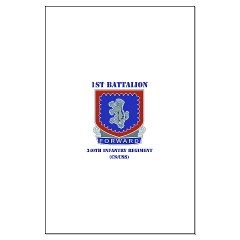 1B340IRTS - M01 - 02 - DUI - 1st Bn - 340th Regt(CS/CSS) with Text Large Poster
