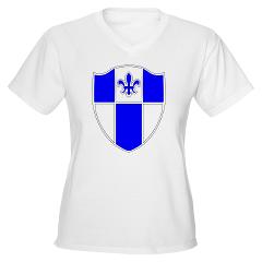 1B345IR - A01 - 04 - DUI - 1st Battalion - 345th Infantry Regiment Women's V-Neck T-Shirt