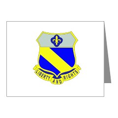 1B349R - M01 - 02 - DUI - 1st Battalion - 349th Regiment Note Cards (Pk of 20) - Click Image to Close