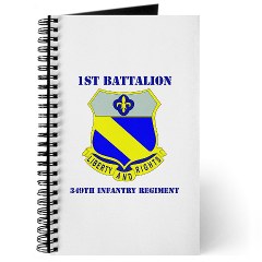 1B349R - M01 - 02 - DUI - 1st Battalion - 349th Regiment with Text Journal