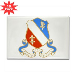 1B350R - M01 - 01 - DUI - 1st Bn - 350th Regt (LSB) - Rectangle Magnet (10 pack - Click Image to Close