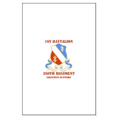 1B350R - M01 - 02 - DUI - 1st Bn - 350th Regt (LSB) with Text - Large Poster