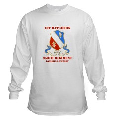 1B350R - A01 - 03 - DUI - 1st Bn - 350th Regt (LSB) with Text - Long Sleeve T-Shirt - Click Image to Close
