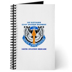 1B351AR - M01 - 02 - DUI - 1st Battalion - 351st Aviation Regiment with Text Journal