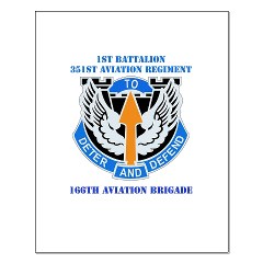 1B351AR - M01 - 02 - DUI - 1st Battalion - 351st Aviation Regiment with Text Small Poster - Click Image to Close