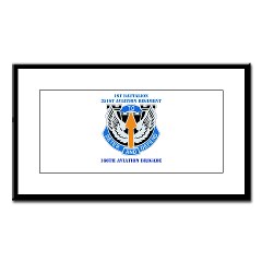 1B351AR - M01 - 02 - DUI - 1st Battalion - 351st Aviation Regiment with Text Small Framed Print - Click Image to Close