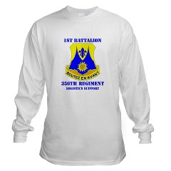 1B356R - A01 - 03 - DUI - 1st Bn - 356th Regt(LSB) with Text - Long Sleeve T-Shirt - Click Image to Close