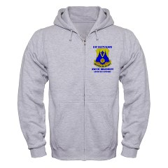 1B356R - A01 - 03 - DUI - 1st Bn - 356th Regt(LSB) with Text - Zip Hoodie - Click Image to Close