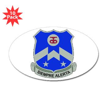 1B357IR - M01 - 01 - DUI - 1st Battalion - 357th Infantry Regiment - Sticker (Oval 10 pk)