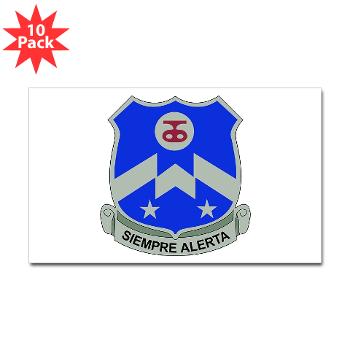 1B357IR - M01 - 01 - DUI - 1st Battalion - 357th Infantry Regiment - Sticker (Rectangle 10 pk)